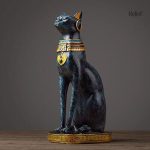 Artisanat égyptien : statue Bastet en résine