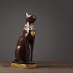 Bastet, déesse égyptienne, sculpture chat raffinée