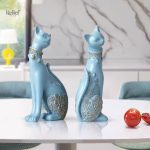 Chat en sculpture, duo artistique pour amateurs d'animaux
