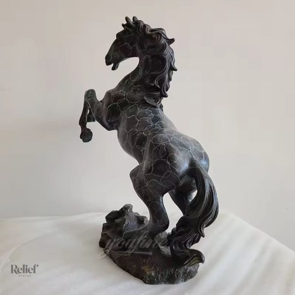 Décoration intérieure, statue cheval en bronze, 41 cm