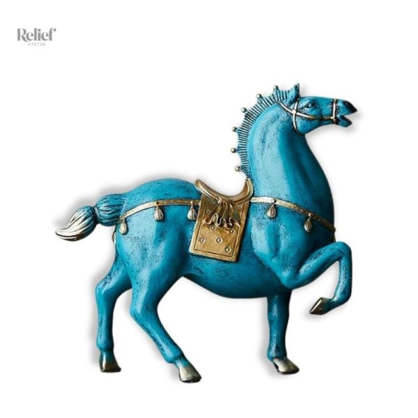 Statue cheval chinois en sculpture artistique