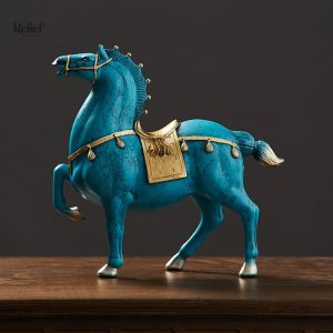 Statue décorative représentant un cheval