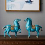 Cheval en statue, pièce unique d'art asiatique