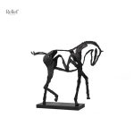 Statue en fer représentant un cheval, œuvre d'art originale