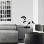 Sculpture cheval au design dynamique Ferrari