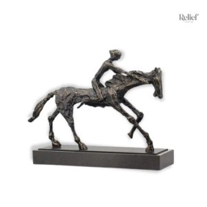 Statue de cheval en métal, sculpture décorative élégante