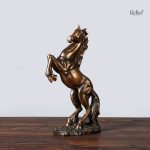 Statue de cheval moderne en résine, style contemporain