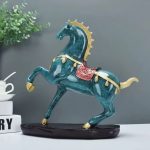 Statue cheval tang 23 cm en sculpture décorative