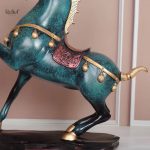 Sculpture animale en miniatures, cheval tang 23 cm
