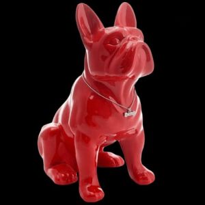Statue de bouledogue français pour décoration intérieure