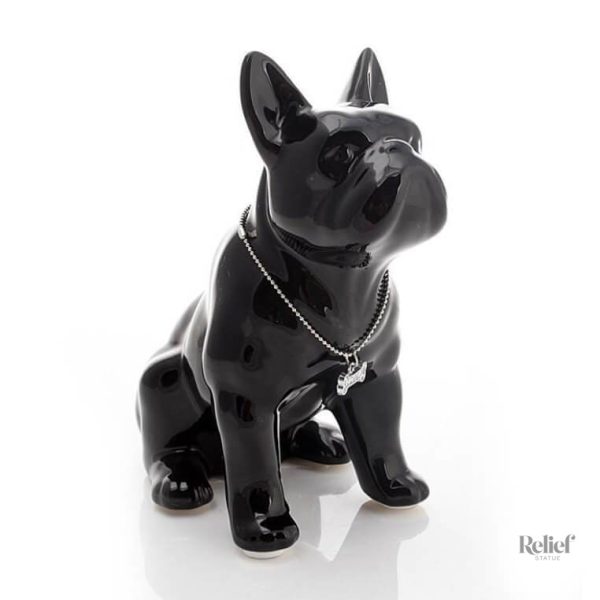 Figurine de chien bouledogue, 31 cm, design élégant