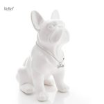 Statue en résine de bouledogue, 31 cm, look moderne