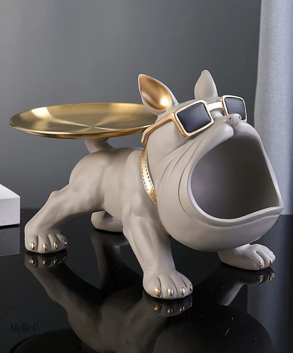 statue-chien-bouledogue-gris-avec-plateau-20-cm-1 Statue bouledogue gris avec plateau, hauteur 20 cm