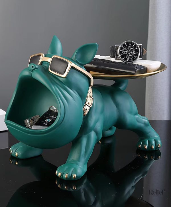 statue-chien-bouledogue-vert-avec-plateau-20-cm-1 Statue bouledogue vert avec plateau, 20 cm de hauteur