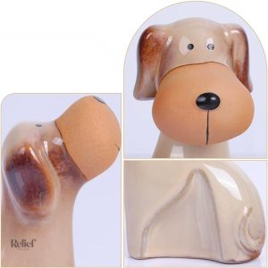 Chien en céramique, pièce artistique unique