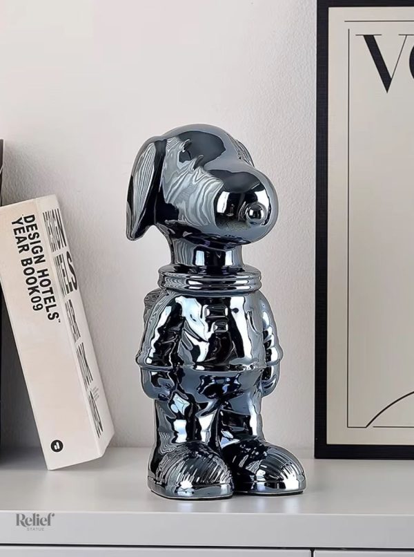 statue-chien-cosmonaute-anodise-noir-28-cm-1 Statue chien cosmonaute anodisé noir, 28 cm de hauteur