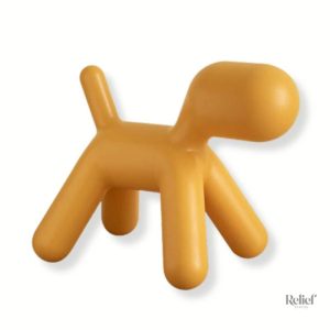Statue chien design moderne en résine décorative