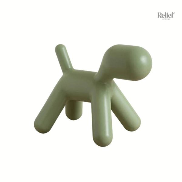 Sculpture de chien stylisée, ajout contemporain à votre déco