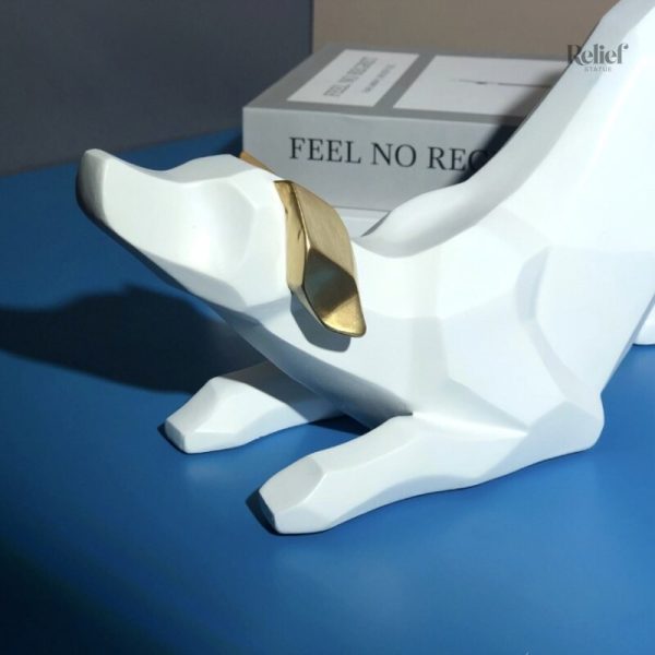 Chien en origami, objet d'art unique