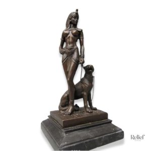 Statue Cléopâtre Deluxe, représentation iconique de l'Égypte ancienne