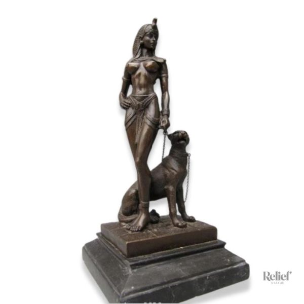 statue-cleopatre-1 Statue Cléopâtre Deluxe, représentation iconique de l'Égypte ancienne