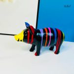 Cochon en résine, 13 cm, ajout charmant pour votre intérieur