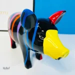 Figurine de cochon, 13 cm, accent amusant pour la maison
