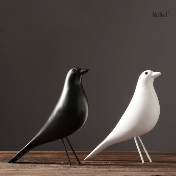 Sculpture moderne de colombe en look artistique