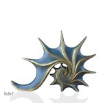 Sculpture contemporaine de coquillage design moderne
