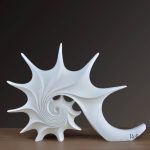 Sculpture coquillage, art moderne pour décoration intérieure