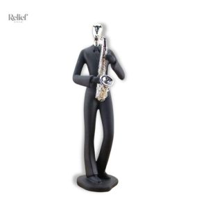 Statue Homme Groupe de Musiciens en pleine créativité