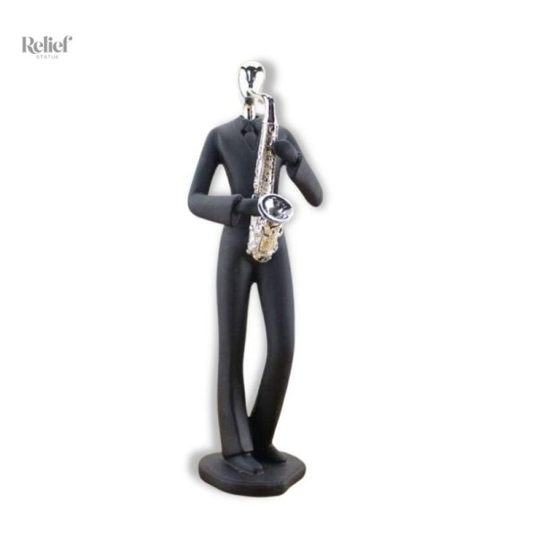 Statue Homme Groupe de Musiciens en pleine créativité