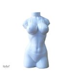 Statuette femme nue, buste d'Ève en résine