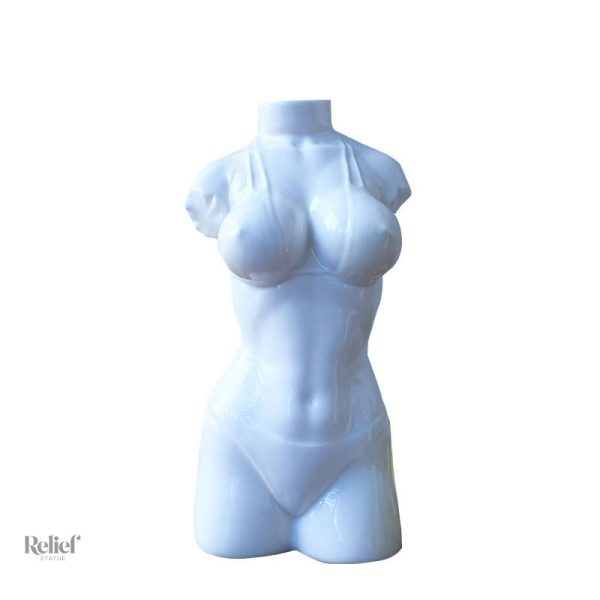 Statuette femme nue, buste d'Ève en résine