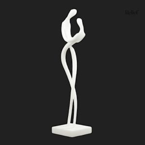 Sculpture artistique d'un couple en étreinte