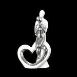 Art plastique rétro, symbole d'amour et d'unité