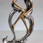 Statue décorative de couple, symbole d'affection