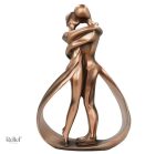 Statue couple passionné 25 cm, une expression d'amour et de connexion