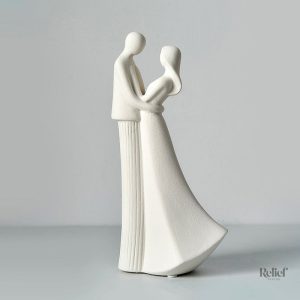 Duo idéal en statue effet pierre pour décoration intérieure