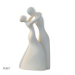 Statue Couple en résine décorative pour intérieur