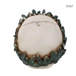 Pièce unique en forme de crâne avec couronne, 12 cm