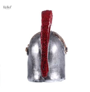 Statue décorative crâne, style guerrier spartiate 18 cm