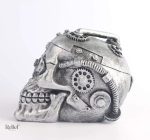 Crâne décoratif au style steampunk, 11 cm