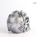 Statue de crâne unique, 11 cm, art steampunk