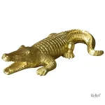 Crocodile en résine, sculpture décorative intérieure