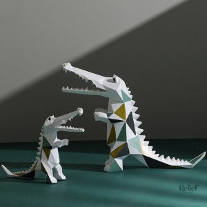 Crocodile décoratif pour intérieur ou extérieur