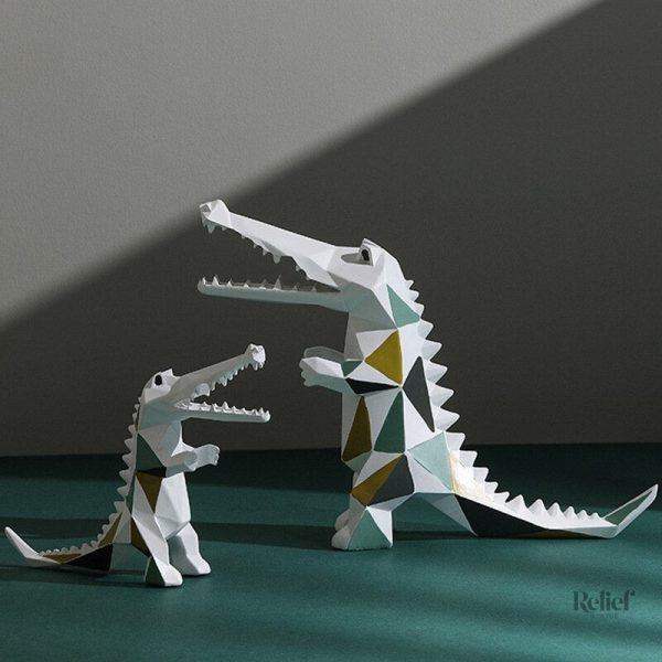 Crocodile décoratif pour intérieur ou extérieur