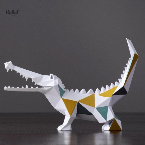 Objet déco crocodile pour ajout de caractère