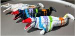 Crocodile en résine coloré design popart 9 cm