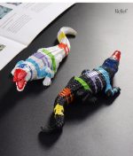 Figurine crocodile popart en résine 9 cm